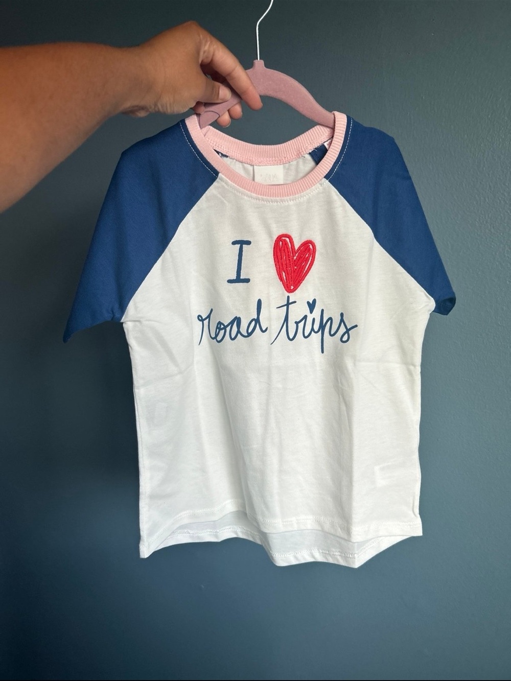Zara White, Blue & Pink 'I ♥ Road Trips' Graphic Tee